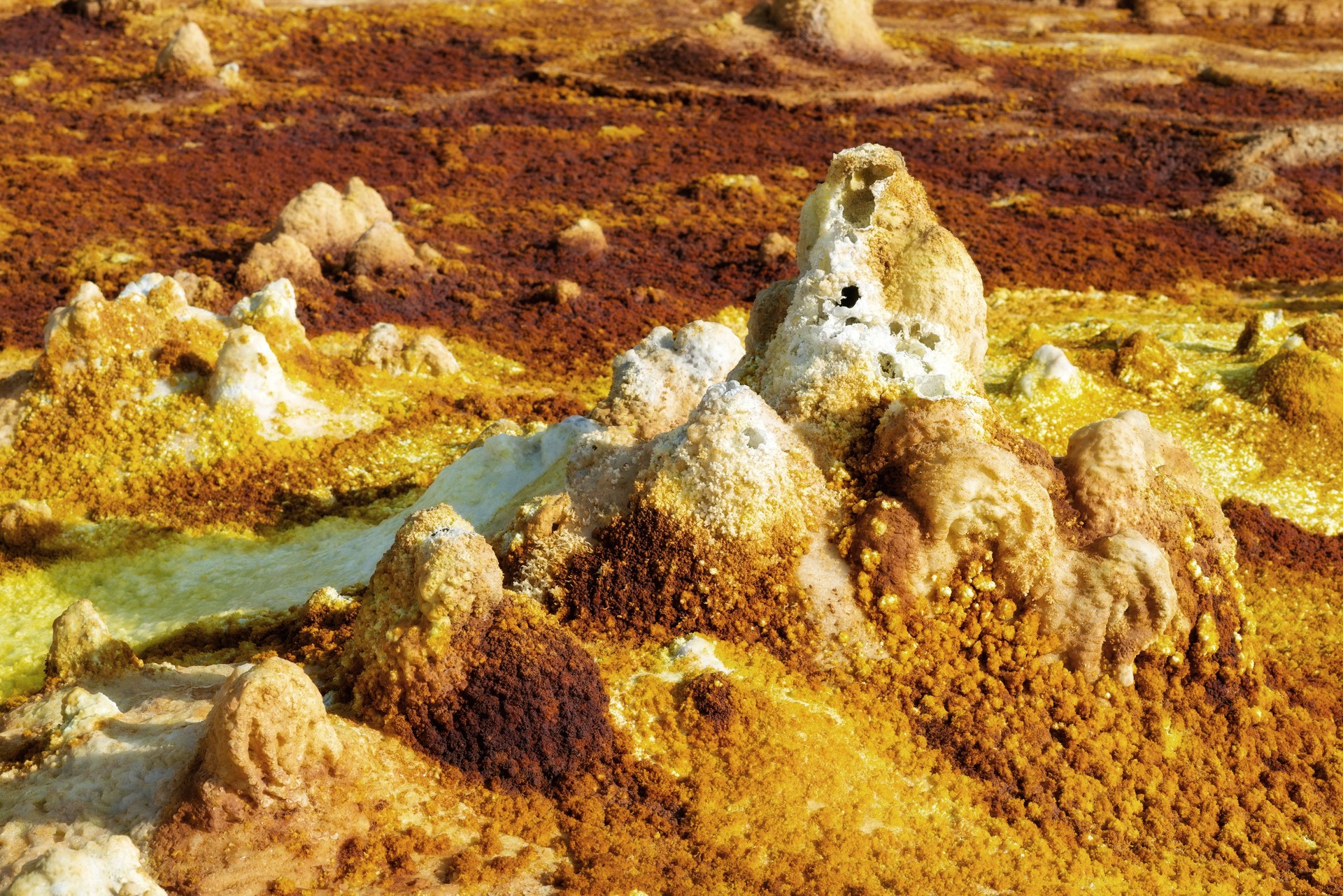 Dallol, Danakil Depression, Ethiopia. The hottest place on earth.